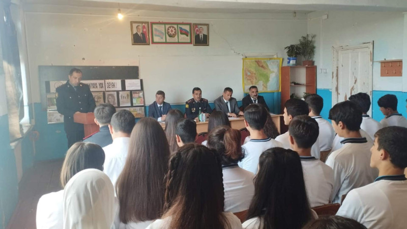 DİN: Xaçmazlı məktəblilərlə narkotiklər haqda söhbət aparılıb