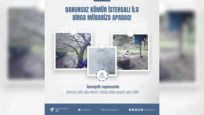İsmayıllı: qanunsuz kömür istehsal edənlər cəzalandırılıblar