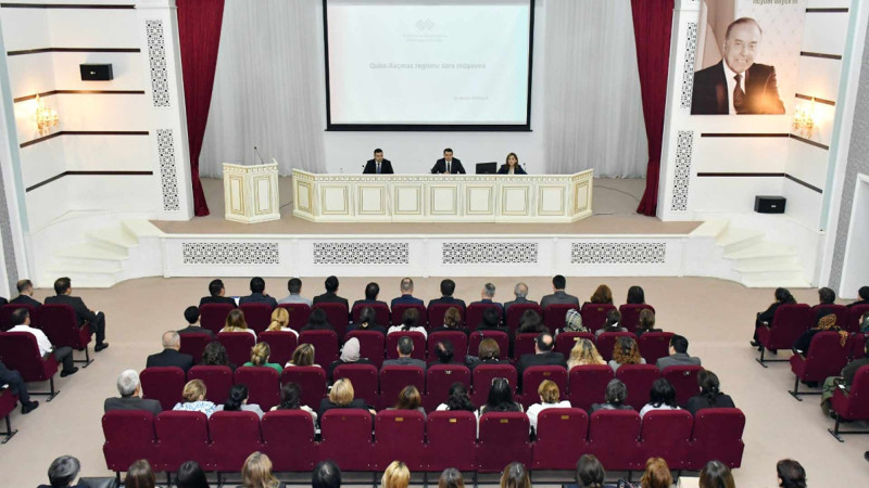 Xaçmaz: Adil Kərimlinin iştirakı ilə müşavirə baş tutub