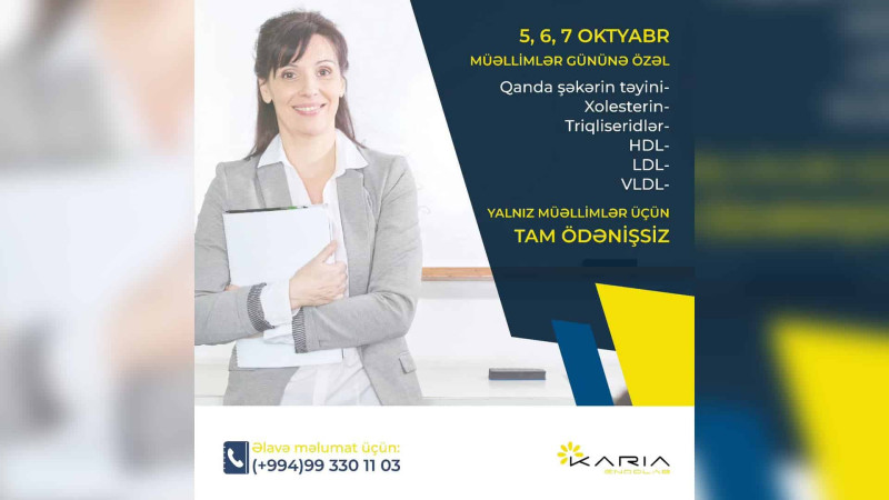 Quba: müəllimlər üçün pulsuz həkim qəbulu keçiriləcək