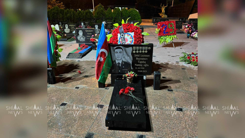Quba: şəhid leytenant Tapdıq Bayramovun birinci mövludu qeyd olunub