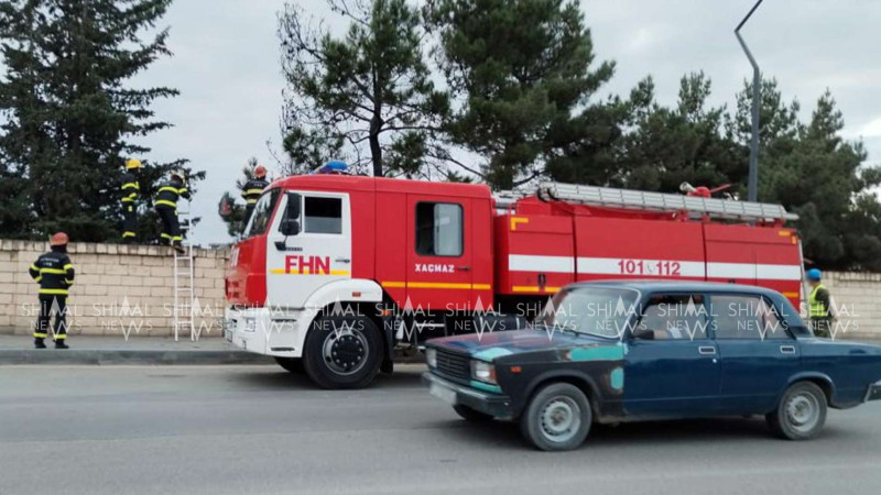 Xaçmaz: Xudatda yaşıllıq ərazidə yanğın baş verib
