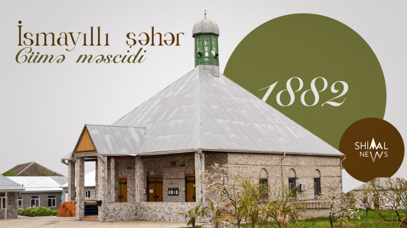 Ermənilər tərəfindən yandırılan İsmayıllı şəhər Cümə məscidi