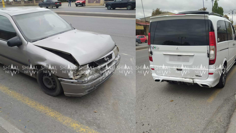 Quba: “Opel” “Vito”ya çarpılıb