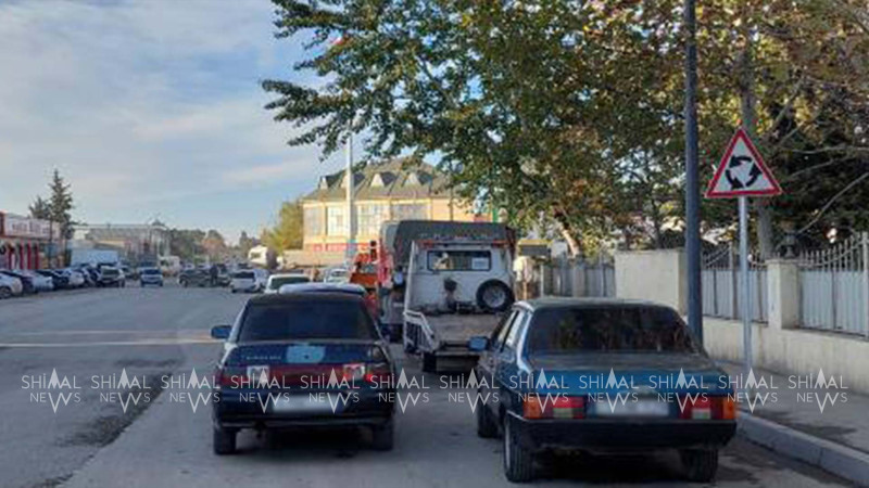 Xudatda yeni yol nişanı sürücülərdə sual yaradıb - VİDEO