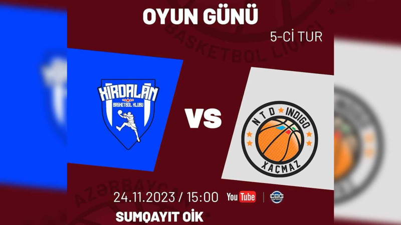 Basketbol: Xaçmazın komandası bu gün 5-ci turda mübarizə aparır
