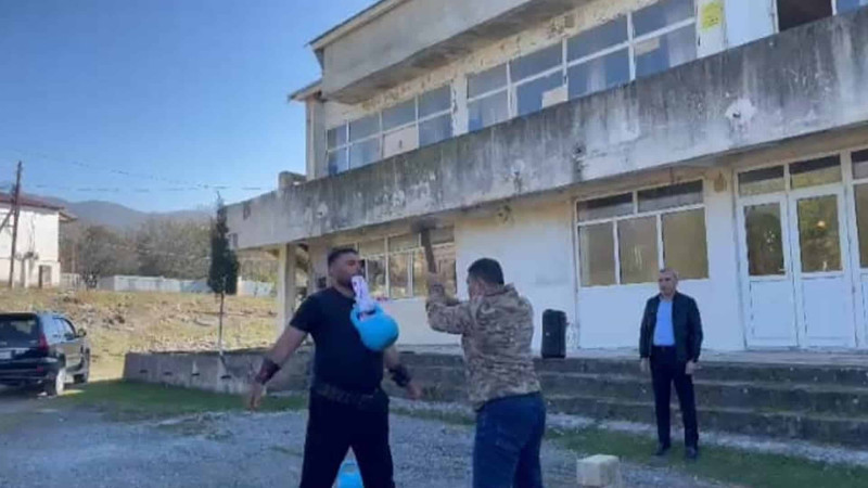 İsmayıllı: Zəfər Günü münasibətilə pəhləvan nümunəvi çıxışlar göstərib