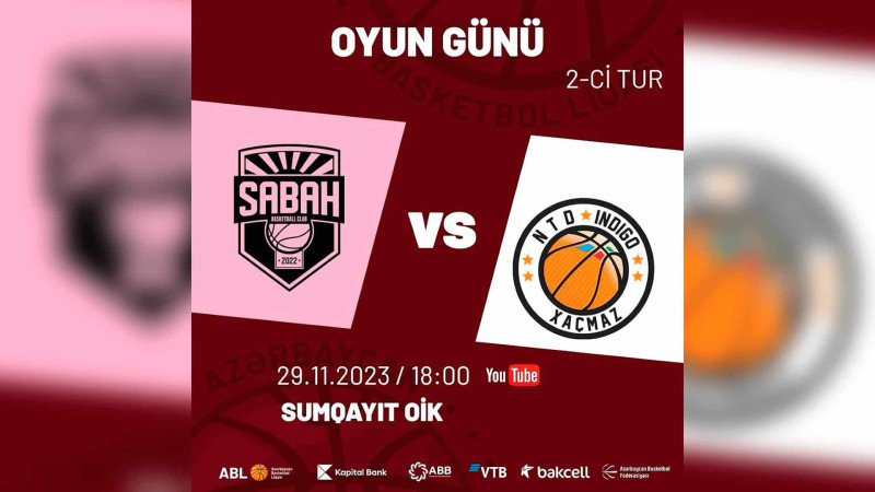 Basketbol: Xaçmazın komandası “Sabah” ilə üz-üzə gələcək