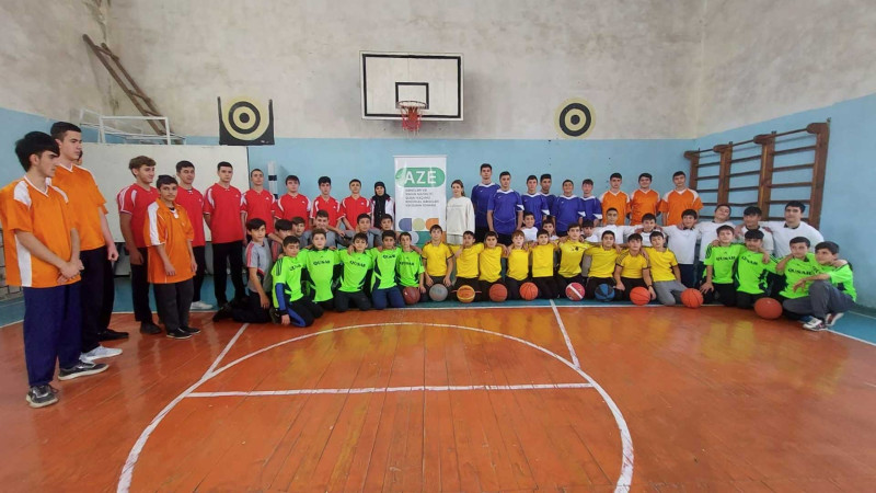 Qusar: İdman hamı üçün layihəsi çərçivəsində basketbol üzrə təlim-məşqlər keçirilib