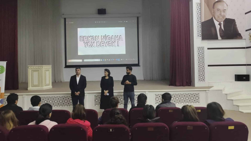 Xaçmazda gənclərə erkən nikahların fəsadları barədə məlumat verilir