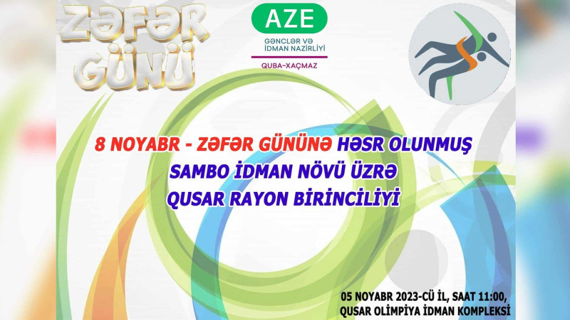 Qusar: Zəfər Gününə həsr olunan sambo birinciliyi təşkil ediləcək