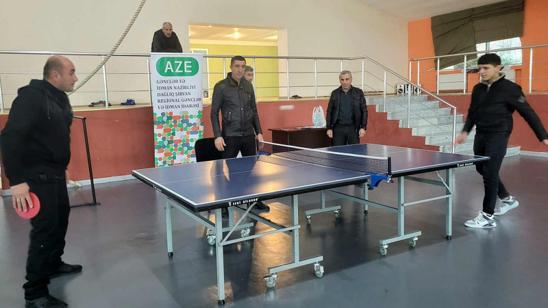 İsmayıllı: şəhidlərin xatirəsinə stolüstü tennis turniri keçirilib