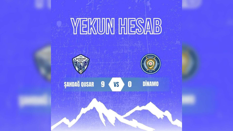 Futbol: Şahdağ Qusar 9 qol vurub
