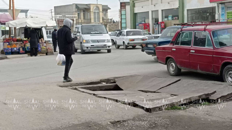 Xaçmaz: sürücülər və piyadalar təhlükə ilə üzləşirlər