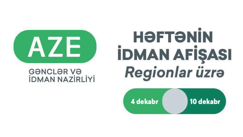 Şimal: cari həftənin idman afişası açıqlanıb