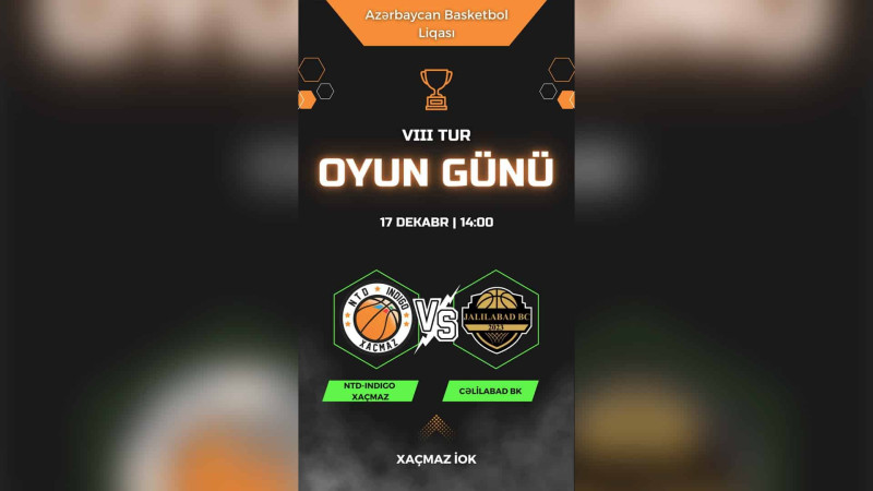 Basketbol Liqası: Xaçmaz ev sahibi olacaq
