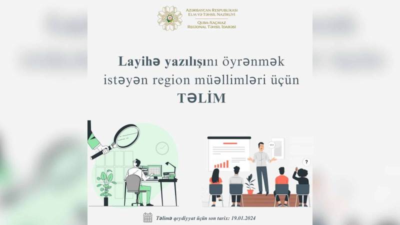 Quba-Xaçmaz RTİ: VIII qrant müsabiqəsində iştirak etmək istəyənlərin nəzərinə