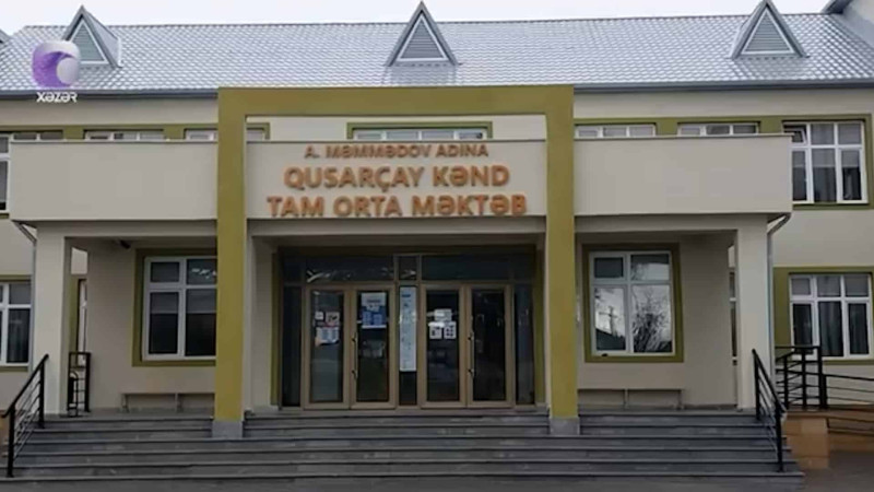 Xaçmaz: şagirdlər yeni təhsil ocağında donurlar