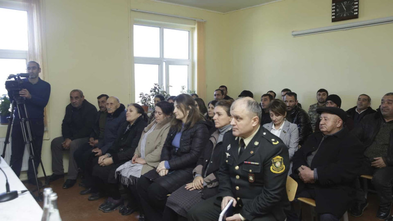 Xaçmaz: Elnur Rzayev Sayad kəndində sakinlərlə görüşüb