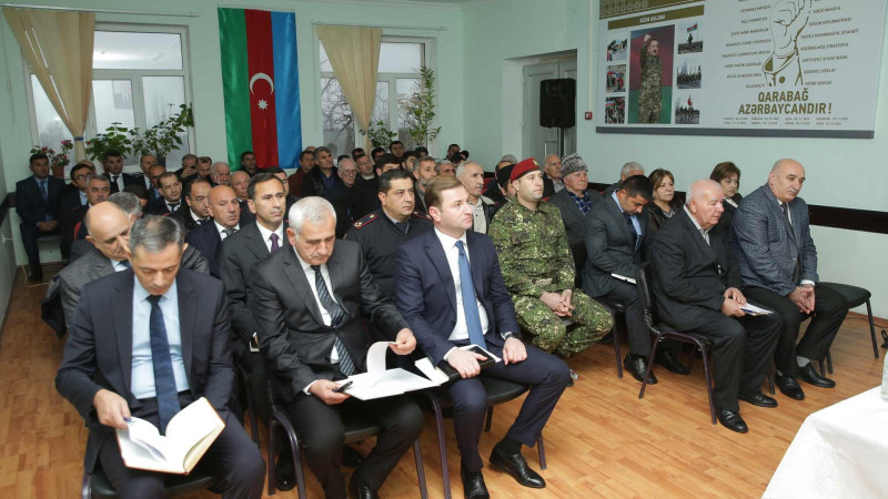 Xaçmaz: icra başçısı Gödəkli kəndində sakinlərlə görüşüb