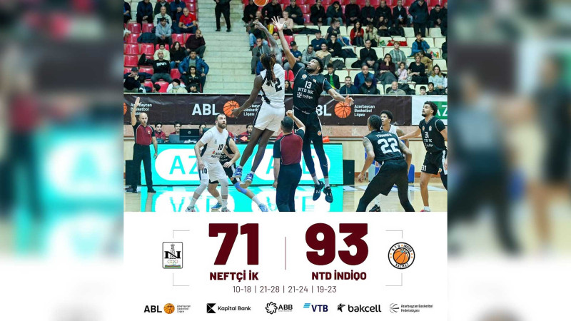 Basketbol: NTD - İndigo 5-ci qələbəsini qazanıb
