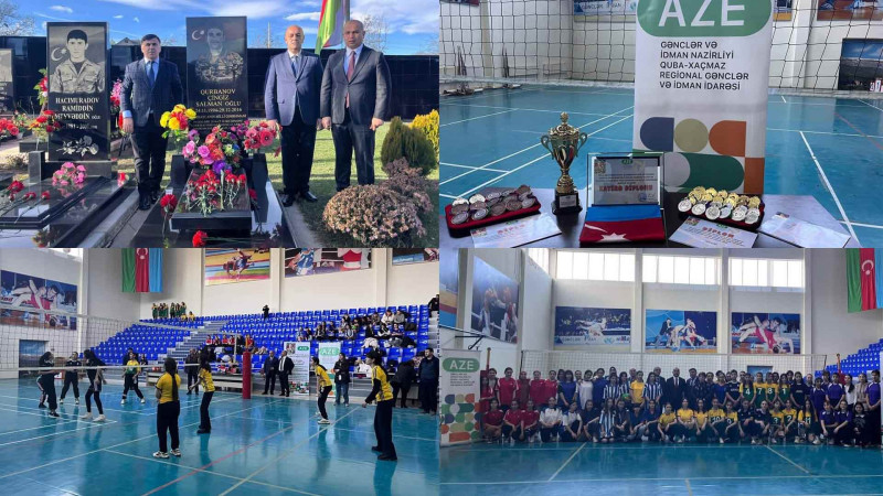 Qusarda voleybol idman növü üzrə açıq turnir keçirilib