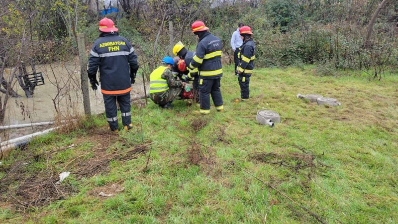 FHN: Xudatda yağışın fəsadları aradan qaldırılır