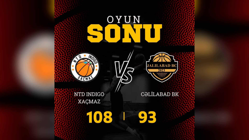 Xaçmaz basketbol komandası yenidən rəqibini məğlub edib