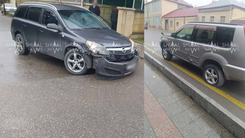 Quba: “Opel” “Nissan”a çarpılıb