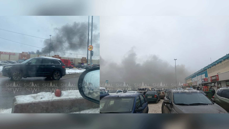 Qubalı iş adamlarına məxsus bazar yanır