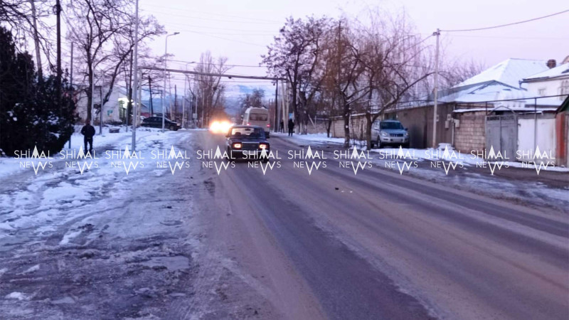 Quba-Xaçmaz yolunun bir hissəsi buzludur