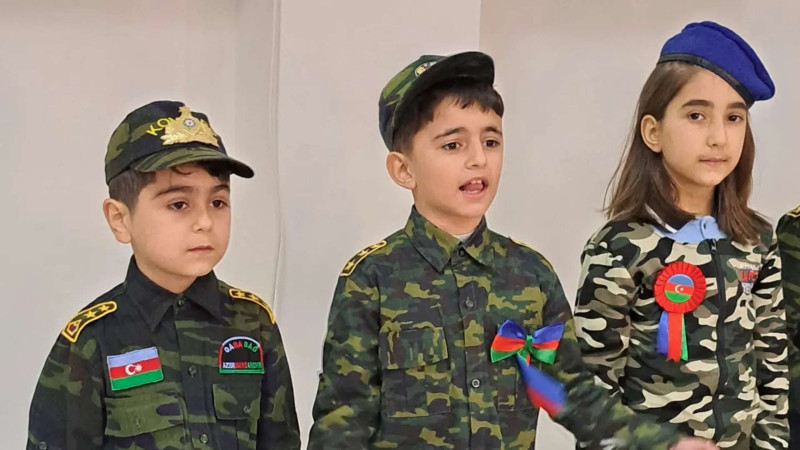 Xaçmaz: məktəblilər Azadlığa gedən yol adlı tədbirdə iştirak ediblər