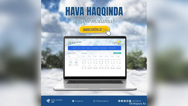 Şimal: bu günə gözlənilən hava proqnozu açıqlanıb
