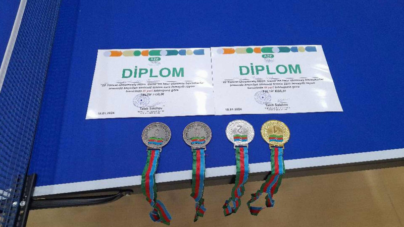 İsmayıllıda stolüstü tennis turniri keçirilib