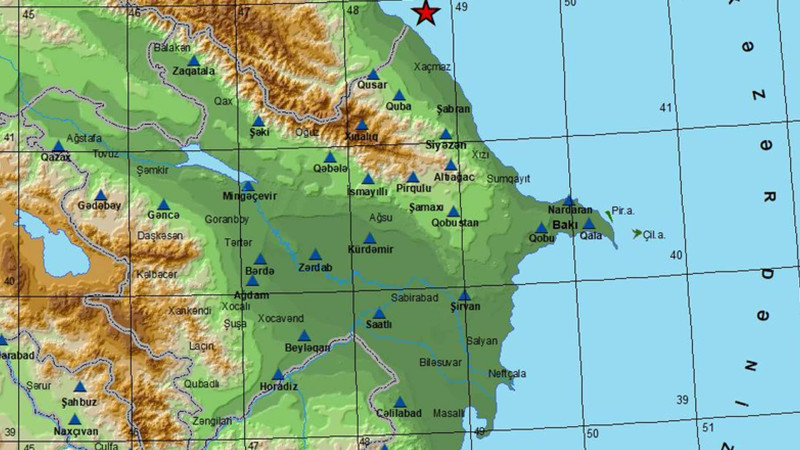 Xaçmazda zəlzələ baş verib