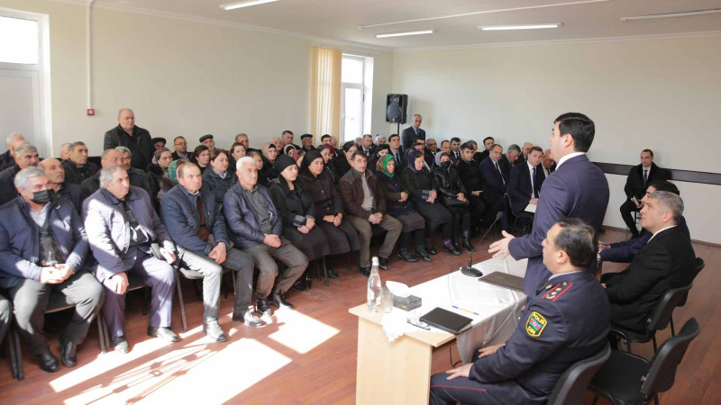 RİH: Xaçmazın Uzunoba kəndində sakinlərlə görüş keçirilib