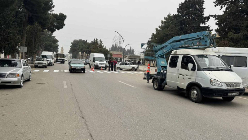 Xaçmazda nişanlanma xətləri boyanıb