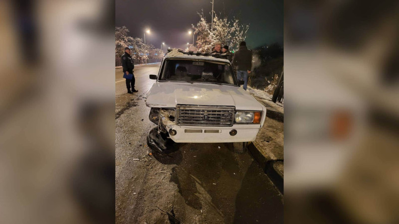 Qusar: körpü üzərində 2 avtomobil toqquşub