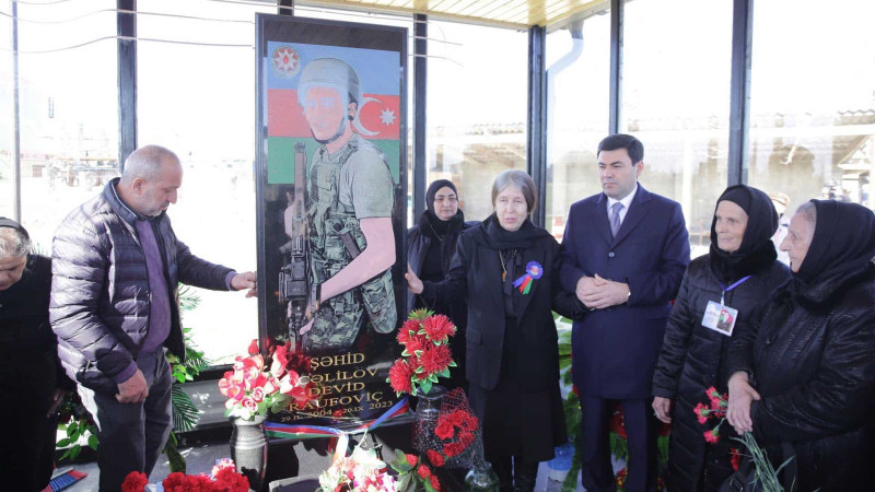 Xaçmazda şəhid Devid Cəlilov doğum günündə anılıb