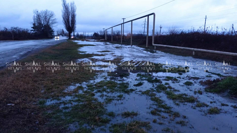 Xaçmazda geniş ərazini su basıb - VİDEO