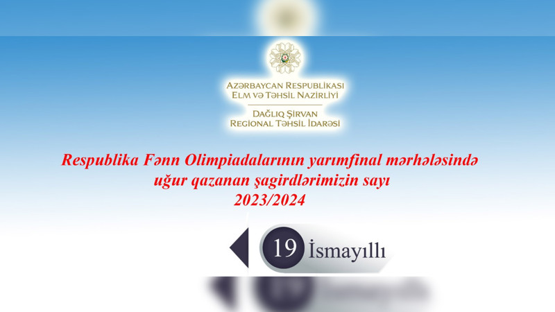 RFO: İsmayıllı birinci yerdədir