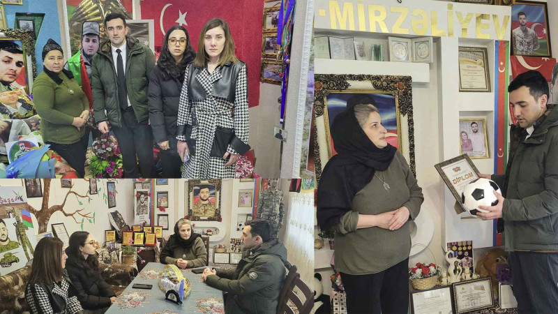 Qurum əməkdaşları İsmayıllıda şəhidlərin evlərində olublar