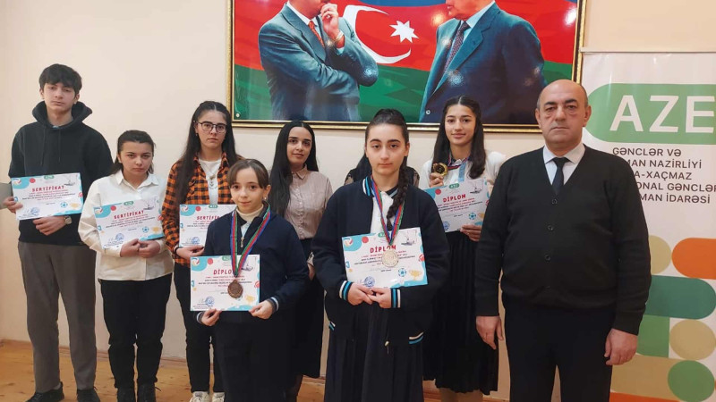 Qusar: İnşa yazı müsabiqəsində qalib olan məktəblilər mükafatlandırılıblar