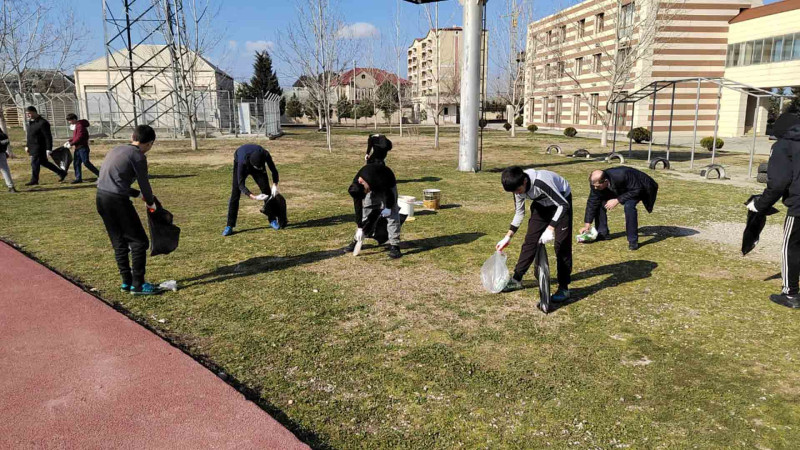 Xaçmaz rayonunda təmizlik aksiyası keçirilib