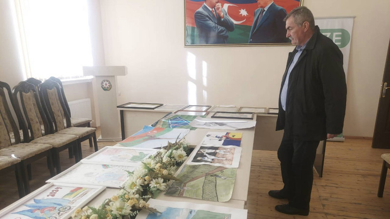 Qusar: Sevdiyim idman növü adlı rəsm müsabiqəsinin qalibləri təltif olunublar