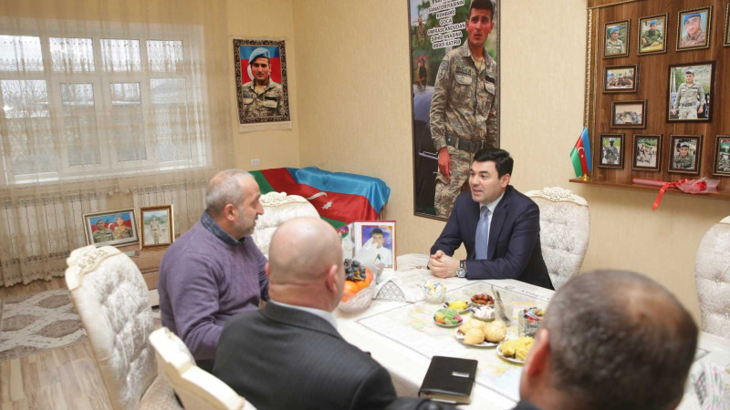 Xaçmaz: Bayram ərəfəsində şəhid ailələrinə baş çəkilib
