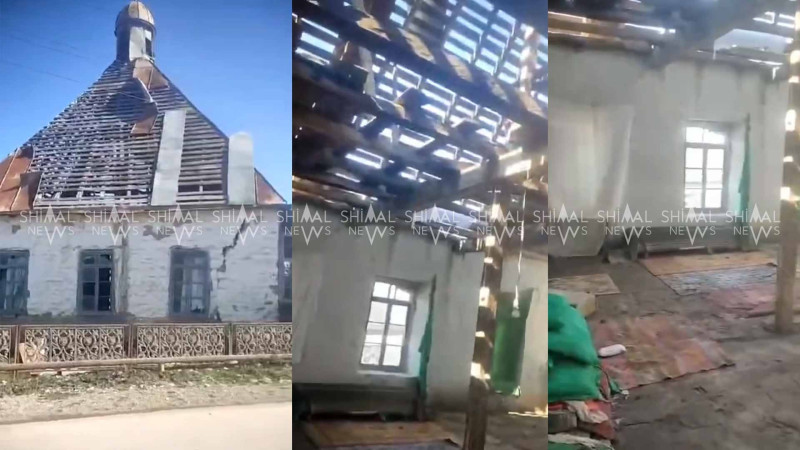 Xaçmazda tarixi məscid dağılmaq üzrədir