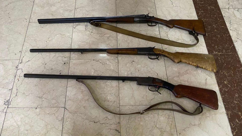 İsmayıllı polisi qanunsuz tüfəngləri müsadirə edib