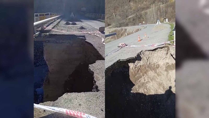 İsmayıllıda qəzalı körpü gündəmə gəlib - VİDEO