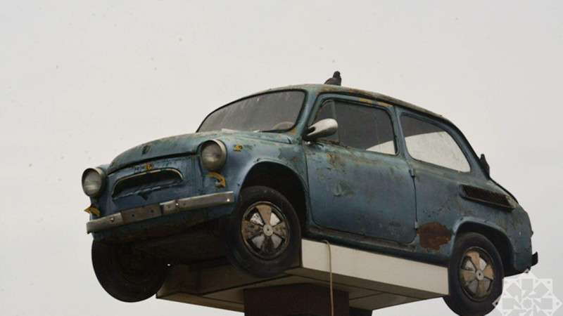 Xaçmazda “Zapı” avtomobillərin üzərində yüksəlir